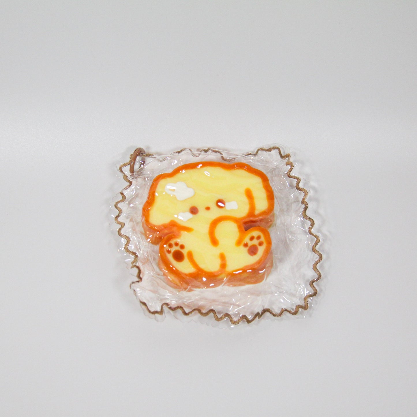 F30 Caramel Puppy Toast Taba Squishy