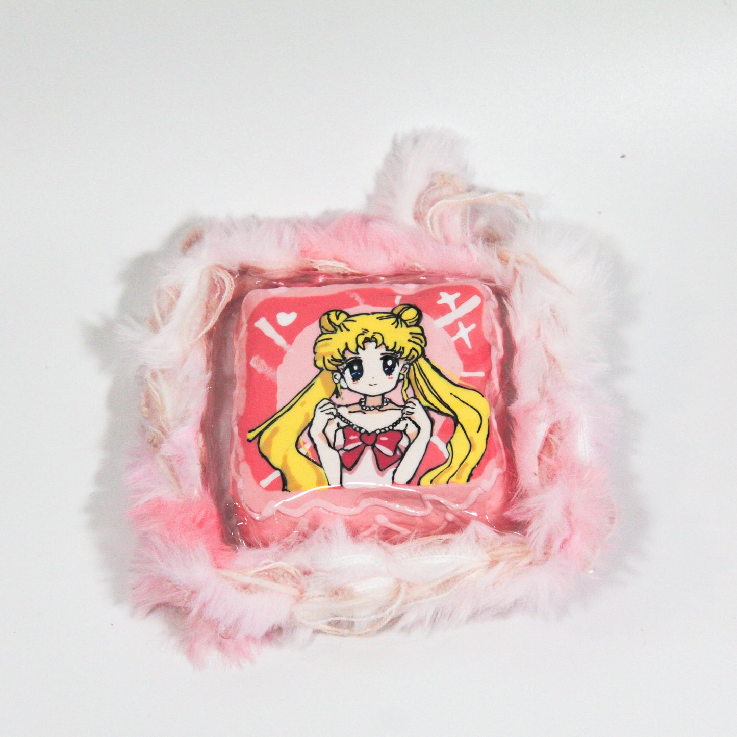 D16 Magical Pink Fluff Girl Taba Squishy