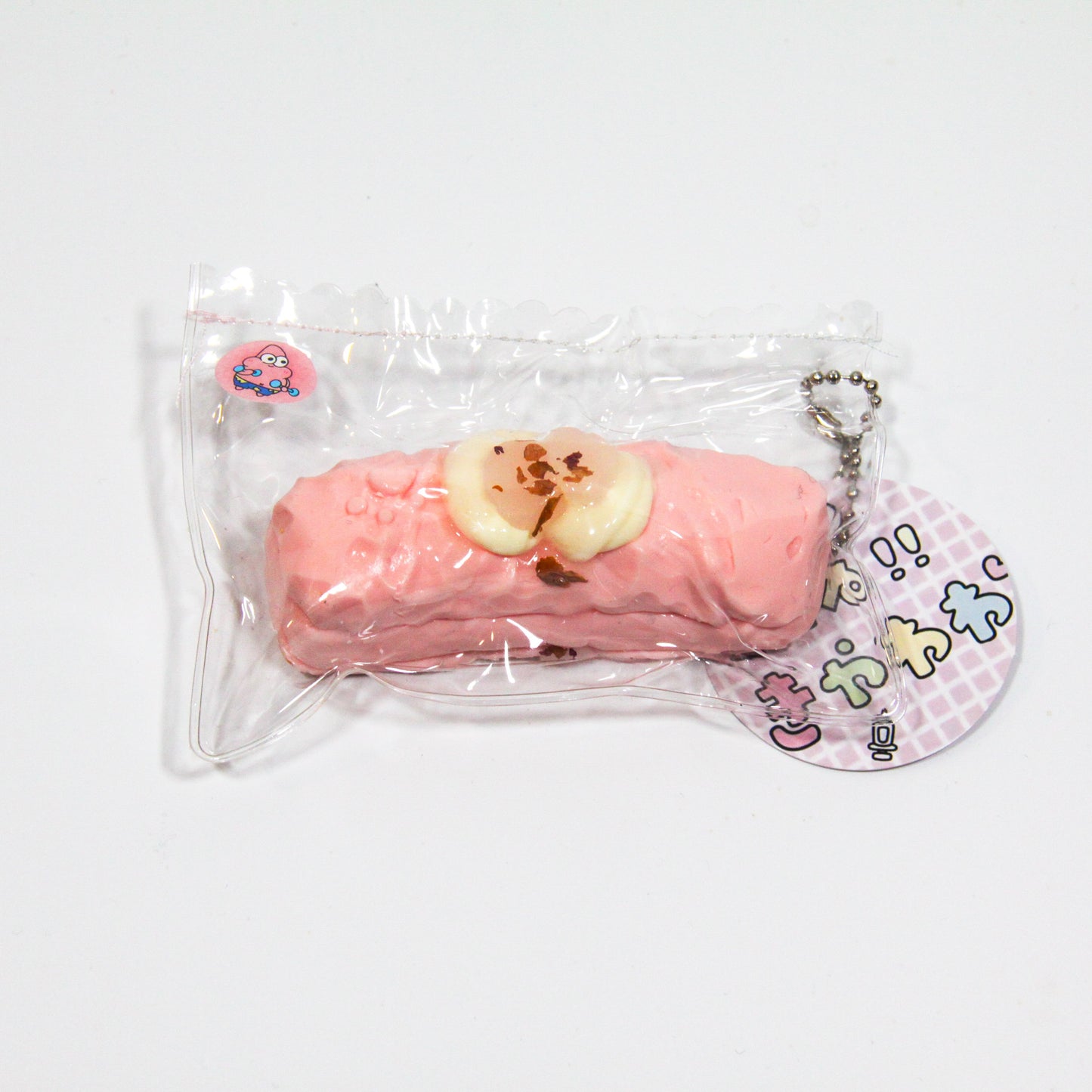 G27 Peach Roll Cake Taba Squishy – Pink Cream Edition