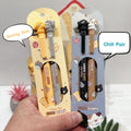 2-Pack-Cats Diary Kawaii Sharing Gel Pens 0.5mm Black Ink