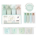 4-Color Glitter Marker Set – Nebula Glow Highlighters Green&Rose&Blue