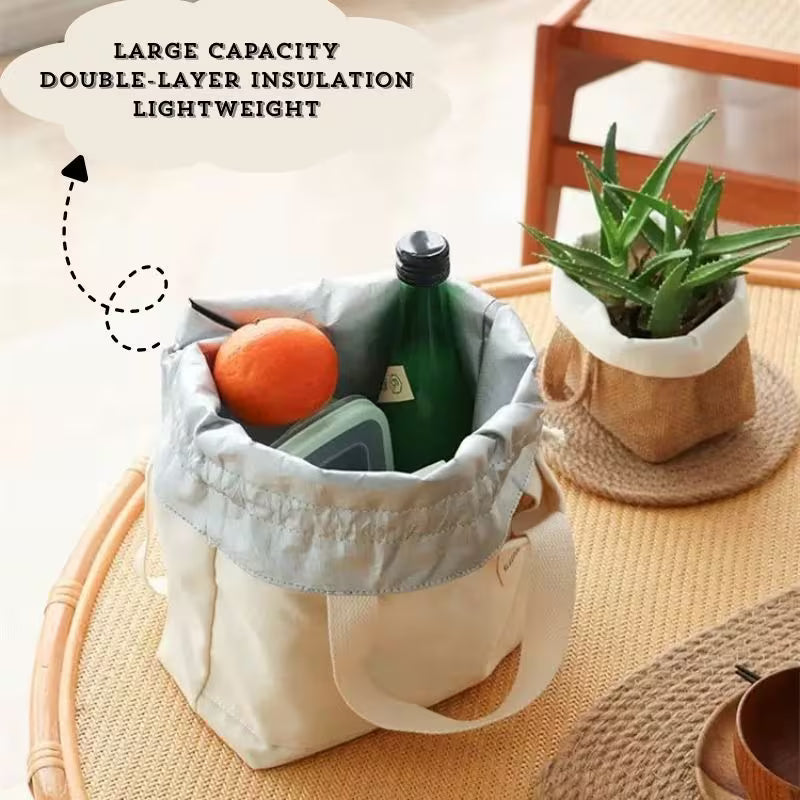 Portable Thermal Lunch Bag – Double-Layer Insulated Food Carry Bag