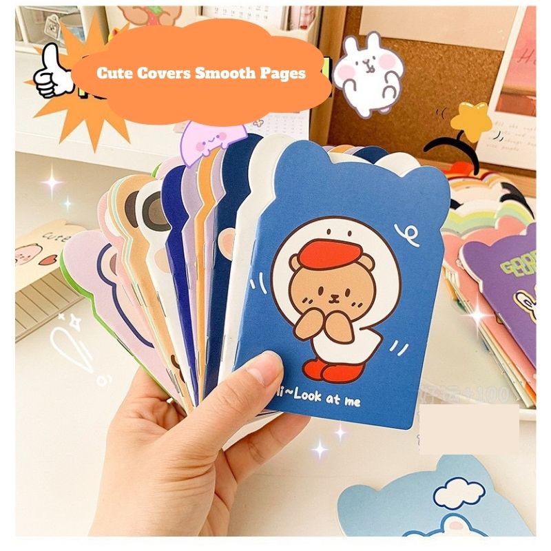 Kawaii Mini Notebooks – 10-Pack Cartoon Random Set