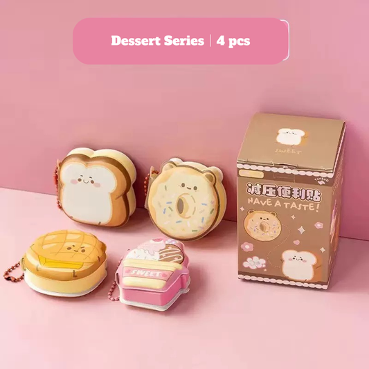 Pop-Up Cartoon Memo Pad – Portable Sticky Notebook Dessert