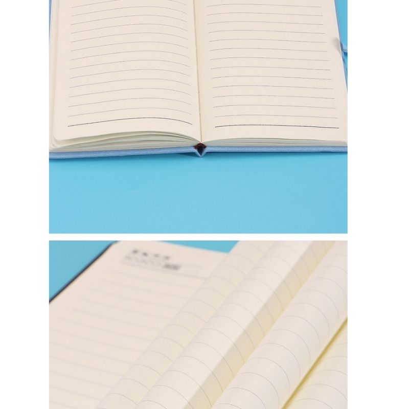 Kawaii A5 Notebook Set (3 Pack) – Cute Cartoon Hardcover Journals with Elastic Band, Ideal for School, Work & Bullet Journaling