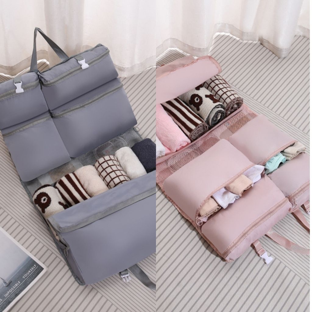 7-in-1 Hanging Travel Organizer – Lightweight Storage Bag