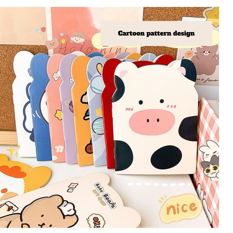 Kawaii Mini Notebooks – 10-Pack Cartoon Random Set