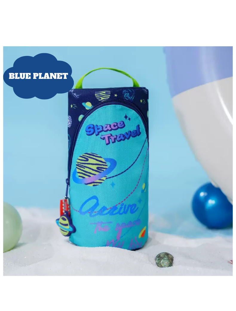 Creative Standing Pencil Case – Space-Saving Oxford Stationery Organizer
