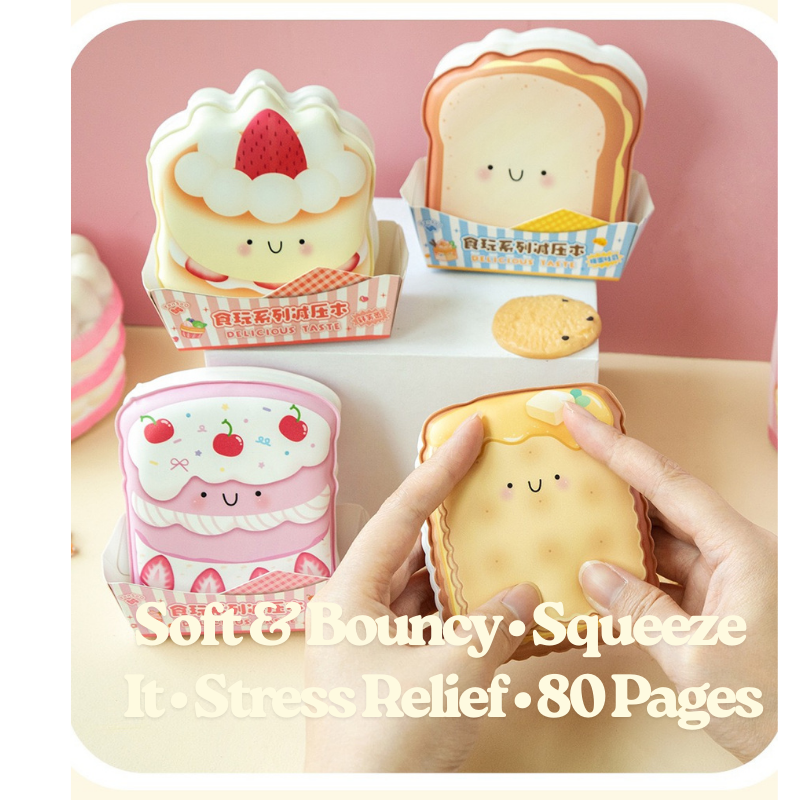 Soft Squishy Notebook Set – Cute Stress Relief Memo Notebooks