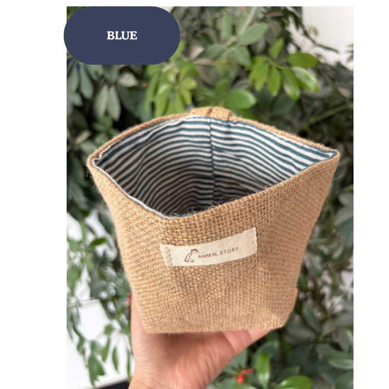 Mini Jute Hanging Storage Basket – Desktop & Wall Organizer