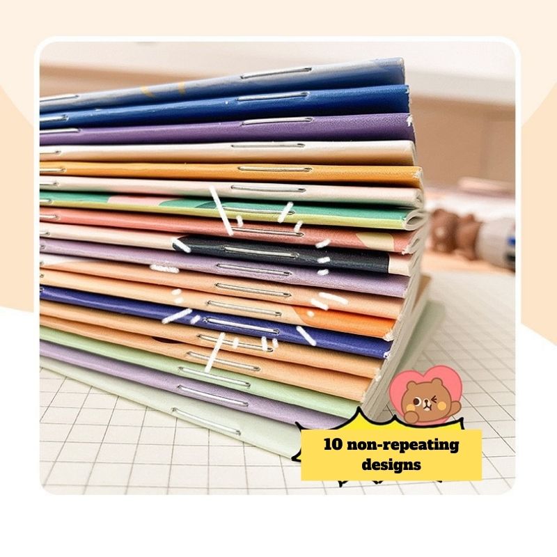 Kawaii Mini Notebooks – 10-Pack Cartoon Random Set