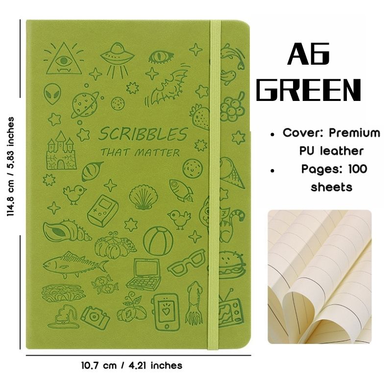 Kawaii A5 Notebook Set (3 Pack) – Cute Cartoon Hardcover Journals with Elastic Band, Ideal for School, Work & Bullet Journaling
