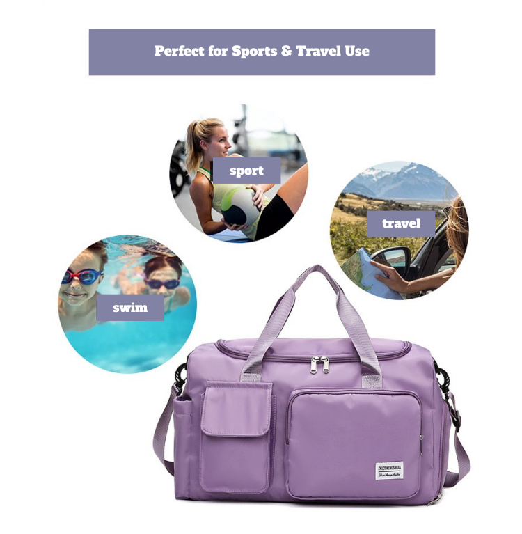 Lightweight Sports Training Bag – Waterproof Oxford Fabric Gym Duffle
