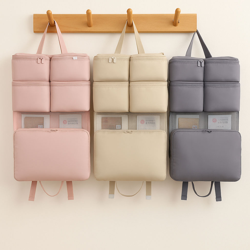 7-in-1 Hanging Travel Organizer – Lightweight Storage Bag