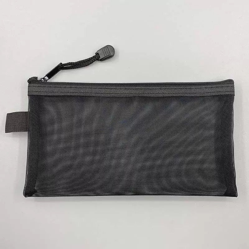 Mesh Zipper Pouch – See-Through Storage Organizer