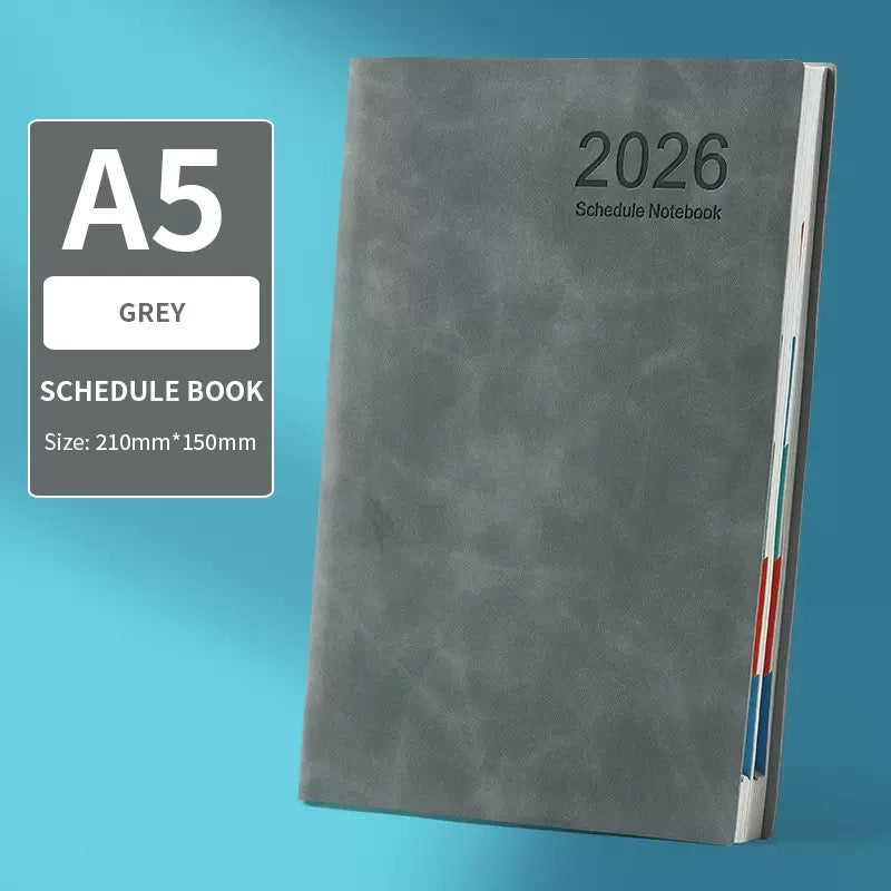 2026 Daily Schedule A5 Notebook
