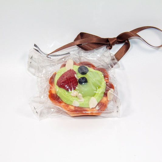 F36 Matcha Fruit Tart Taba Squishy