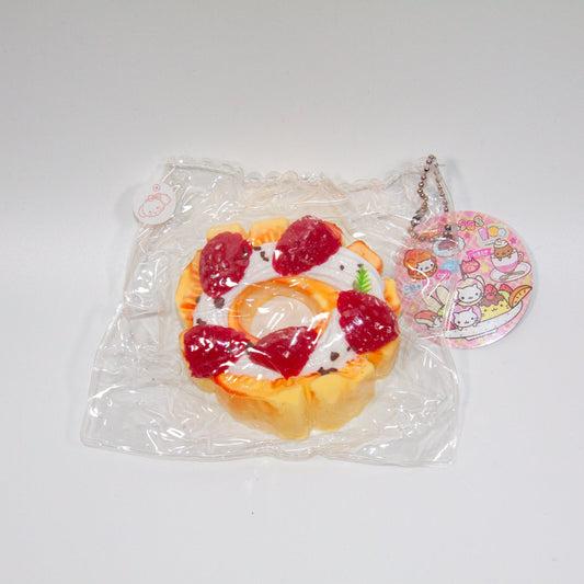 F39 Strawberry Ring Tart Taba Squishy
