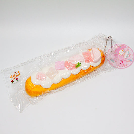 F42 Peach Cream Baguette Taba Squishy