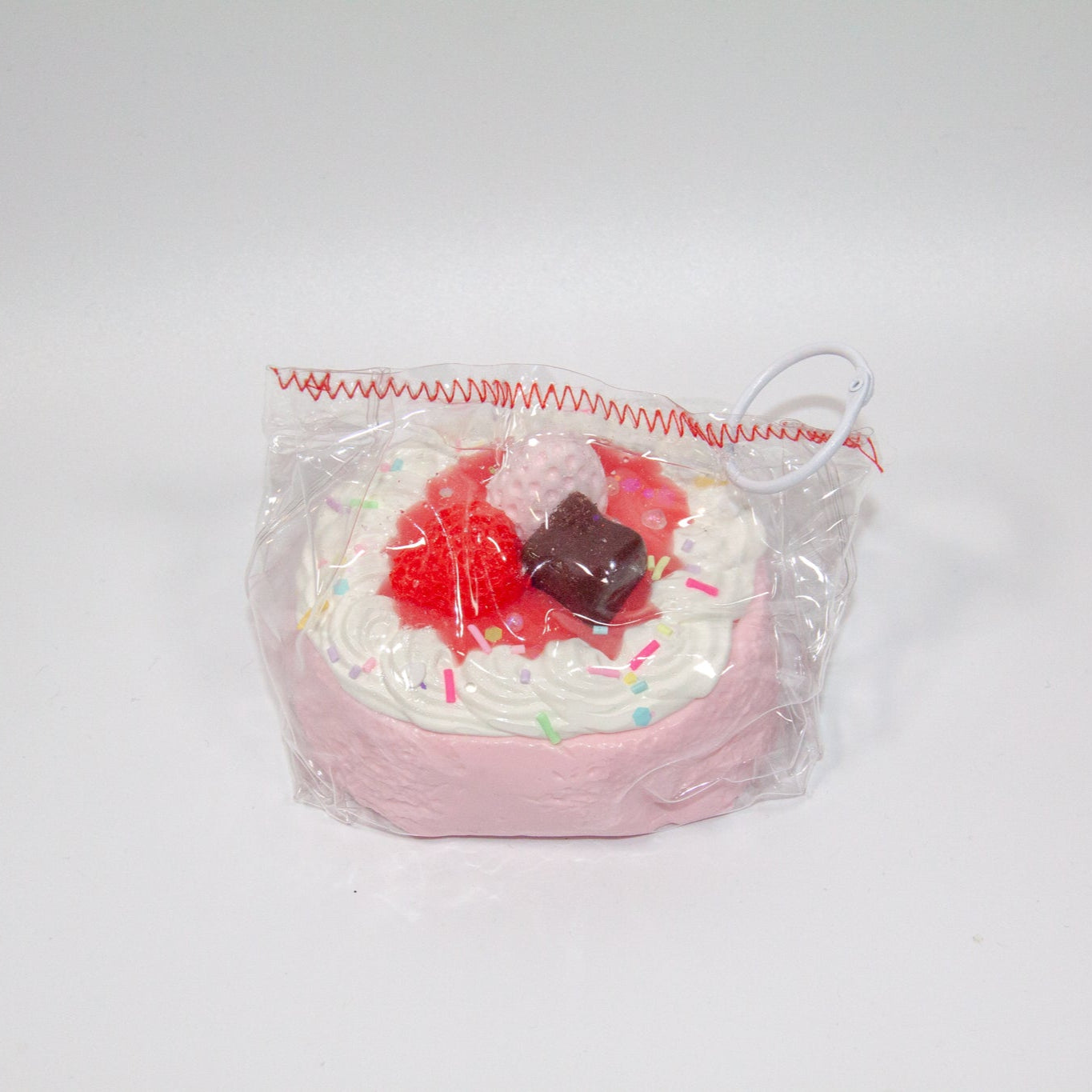F46 Strawberry Sprinkle Cake Taba Squishy