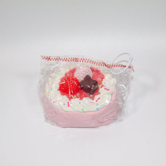 F46 Strawberry Sprinkle Cake Taba Squishy