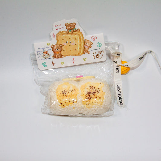 F51 Bear Toast Duo Taba Squishy