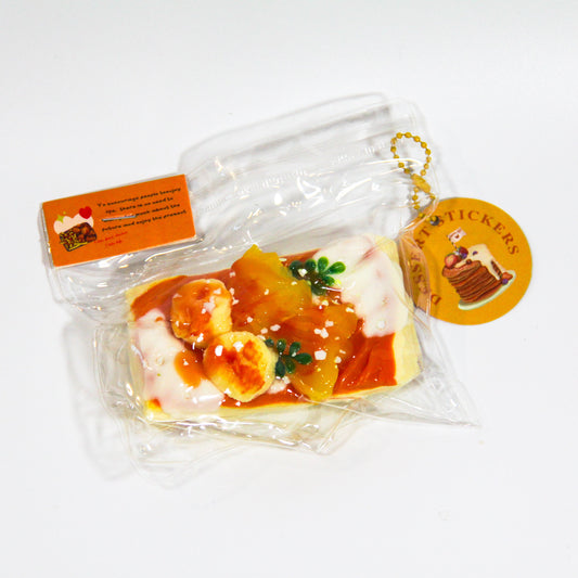 F60 Banana Fruit Tart Taba Squishy