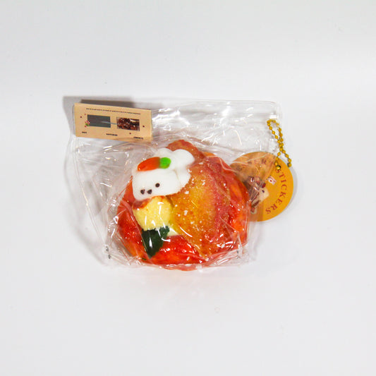 F63 Peach Bunny Pastry Taba Squishy