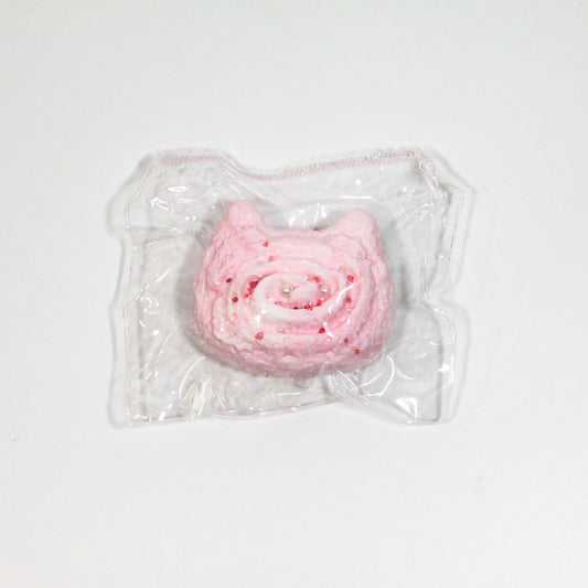 G22 Strawberry Cream Cat Roll Taba Squishy