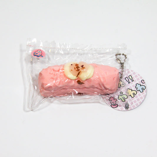 G27 Peach Roll Cake Taba Squishy – Pink Cream Edition