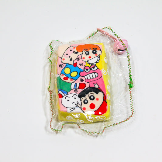 D35 Colorful Shin Collage Brick Taba Squishy