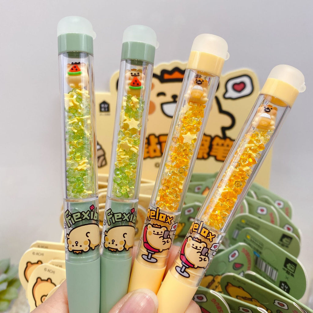 Cute Bear Erasable Gel Pens – 4 Pack