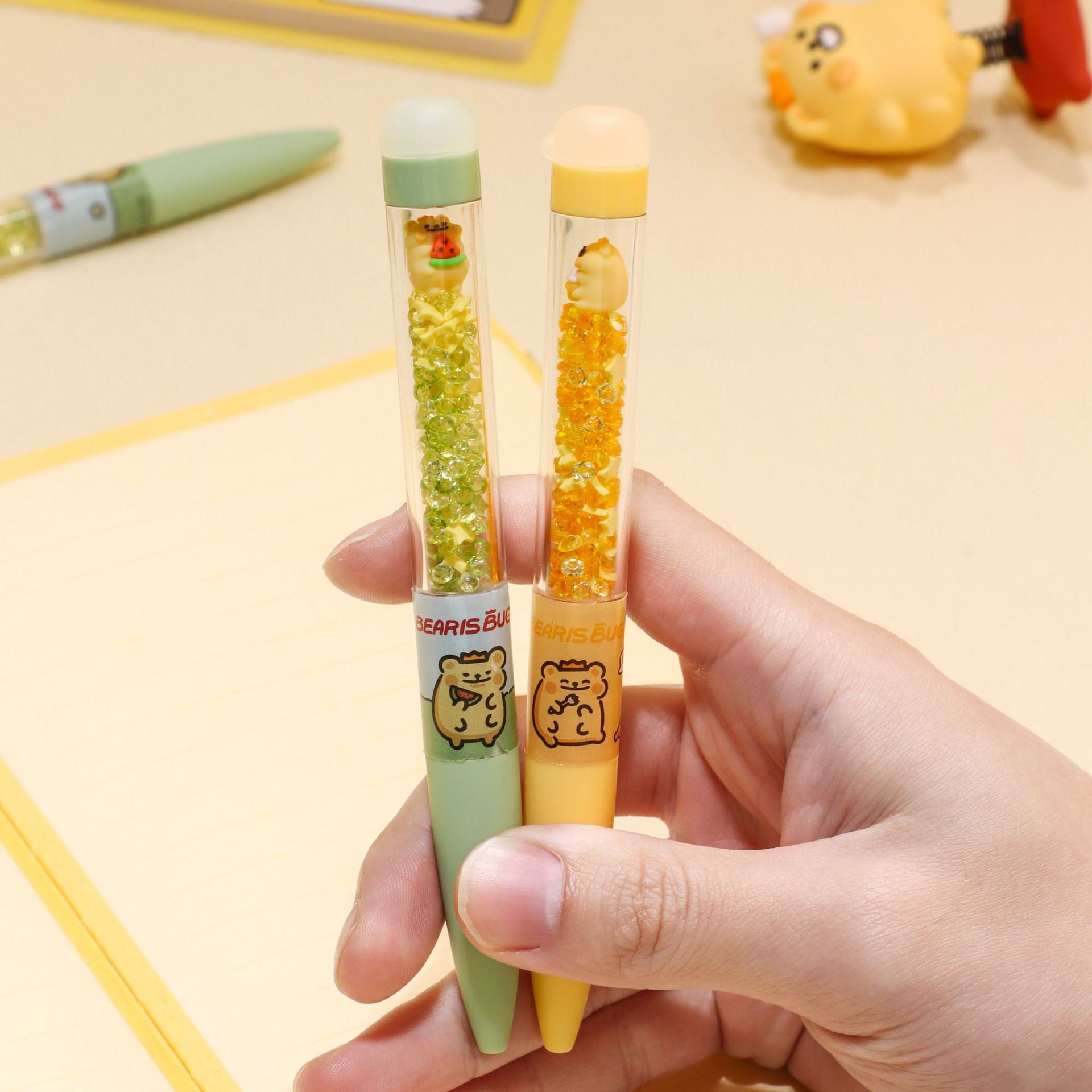 Cute Bear Erasable Gel Pens – 4 Pack