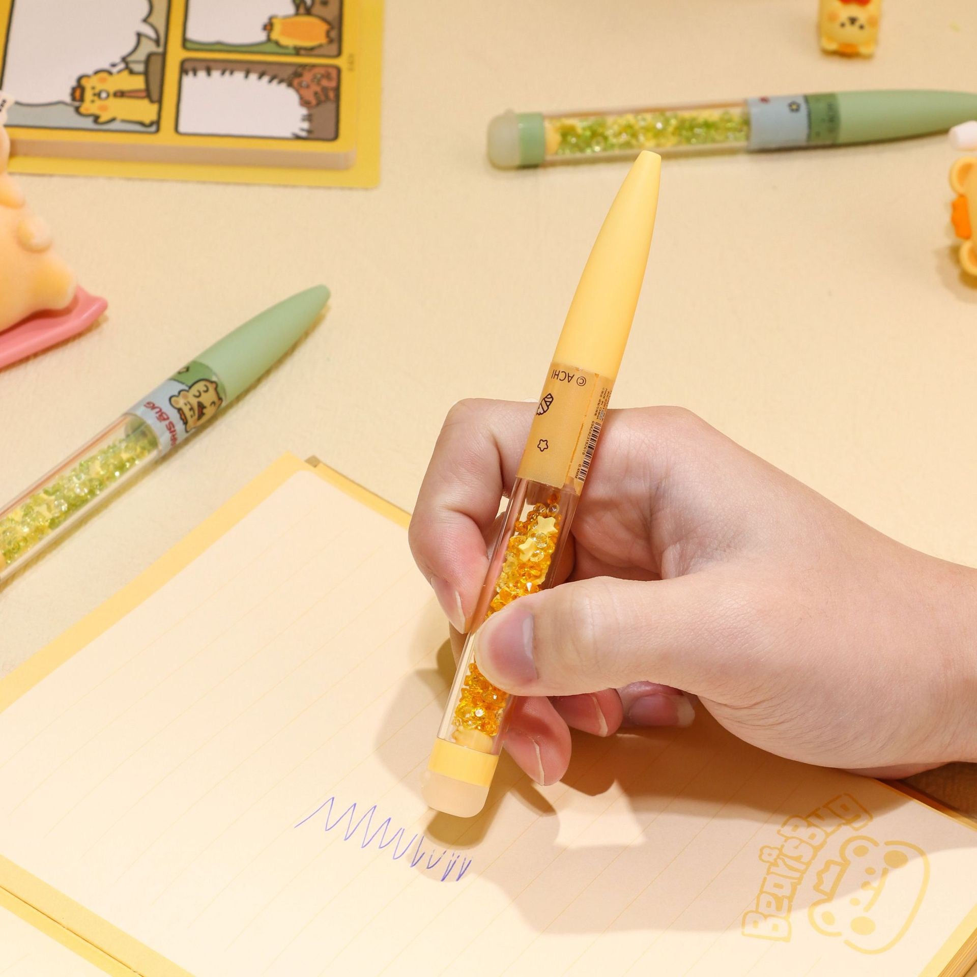 Cute Bear Erasable Gel Pens – 4 Pack